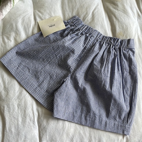 NWT Monday’s Child Gingham Blue and White Shorts Size 3 - Picture 6 of 9